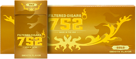 752 Gold little cigar packaging