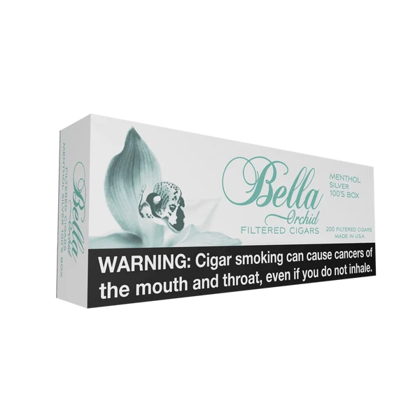 Bella Orchid Silver little cigar packaging