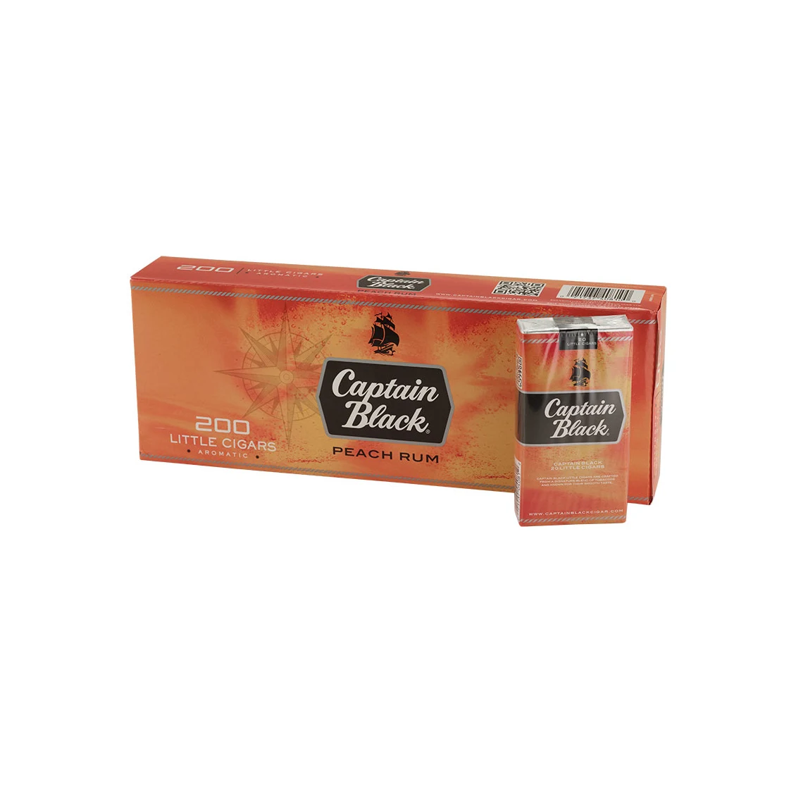 Captain Black Peach little cigar packaging