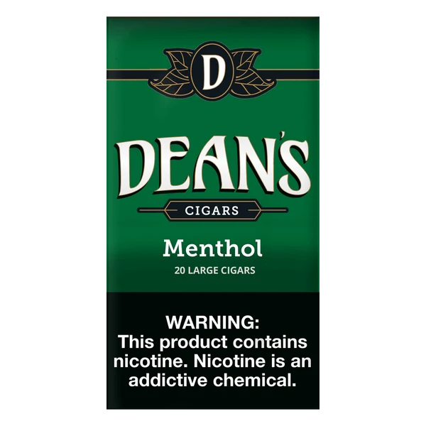 Dean's Green (Menthol) little cigar packaging