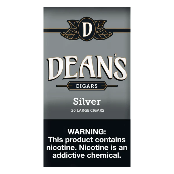 Dean's Silver little cigar packaging
