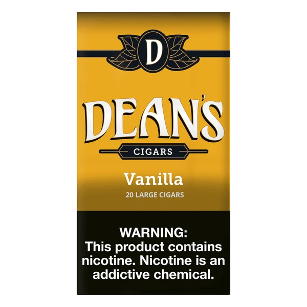 Dean's Vanilla little cigar packaging