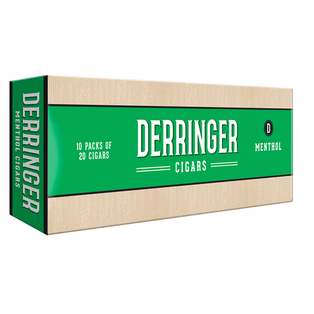 Derringer Green (Menthol) little cigar packaging