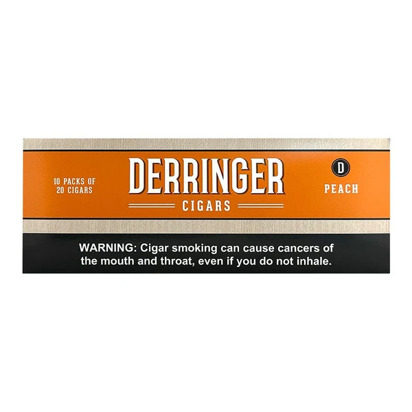 Derringer Peach little cigar packaging