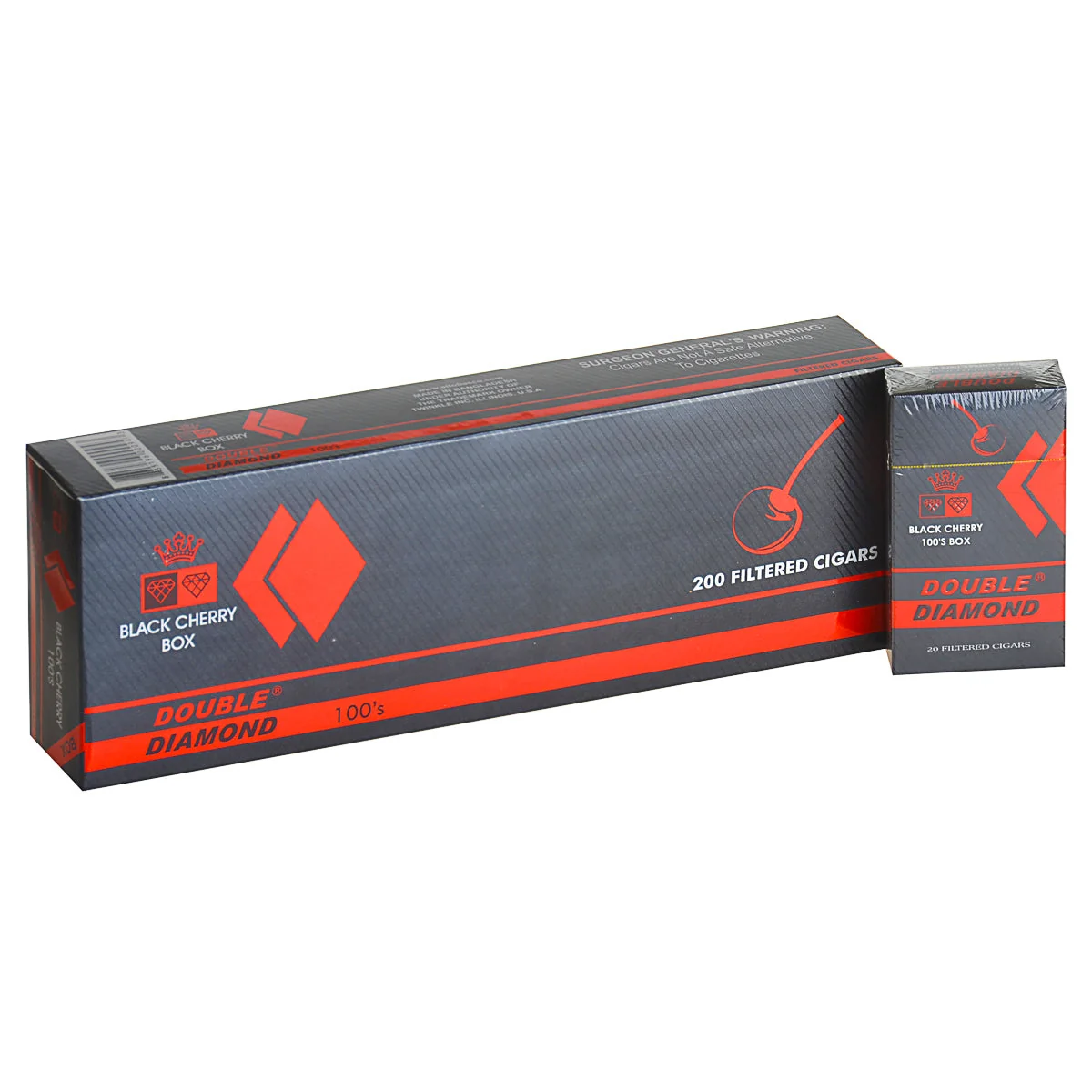Double Diamond Black Cherry little cigar packaging