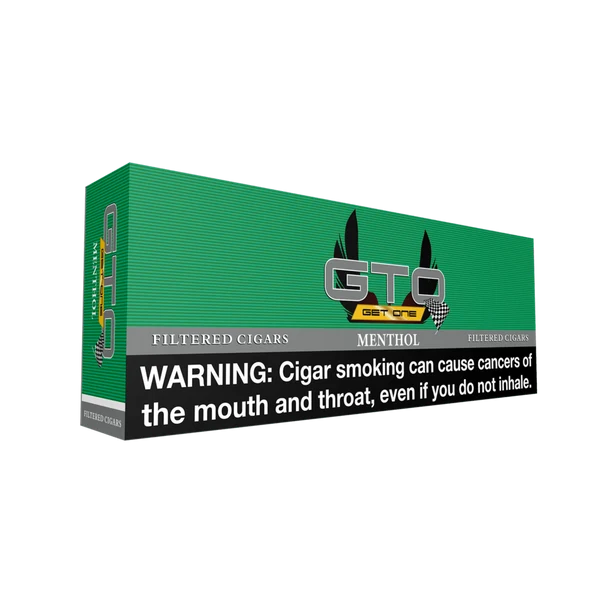 GTO Green (Menthol) little cigar packaging