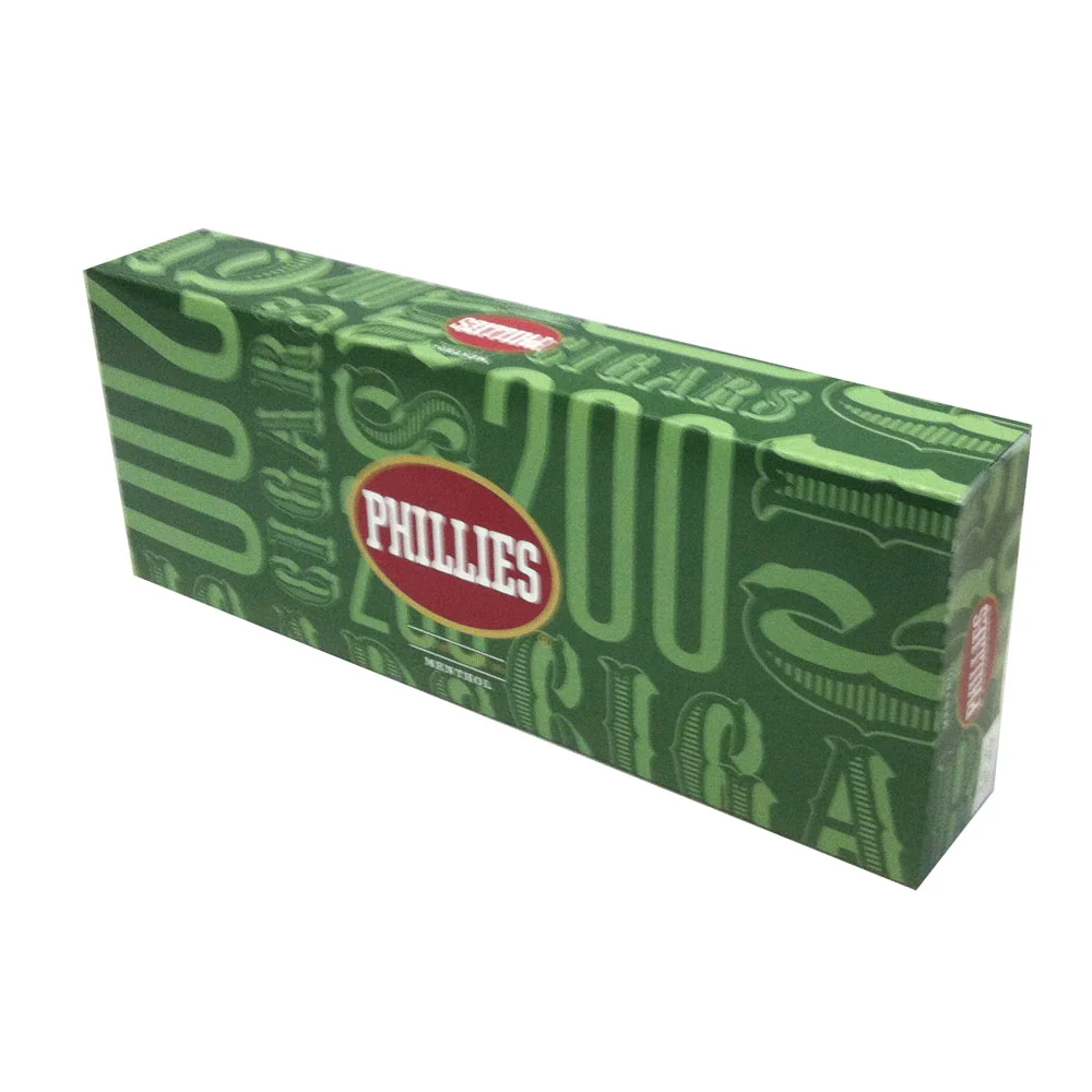 Phillies Green (Menthol) little cigar packaging