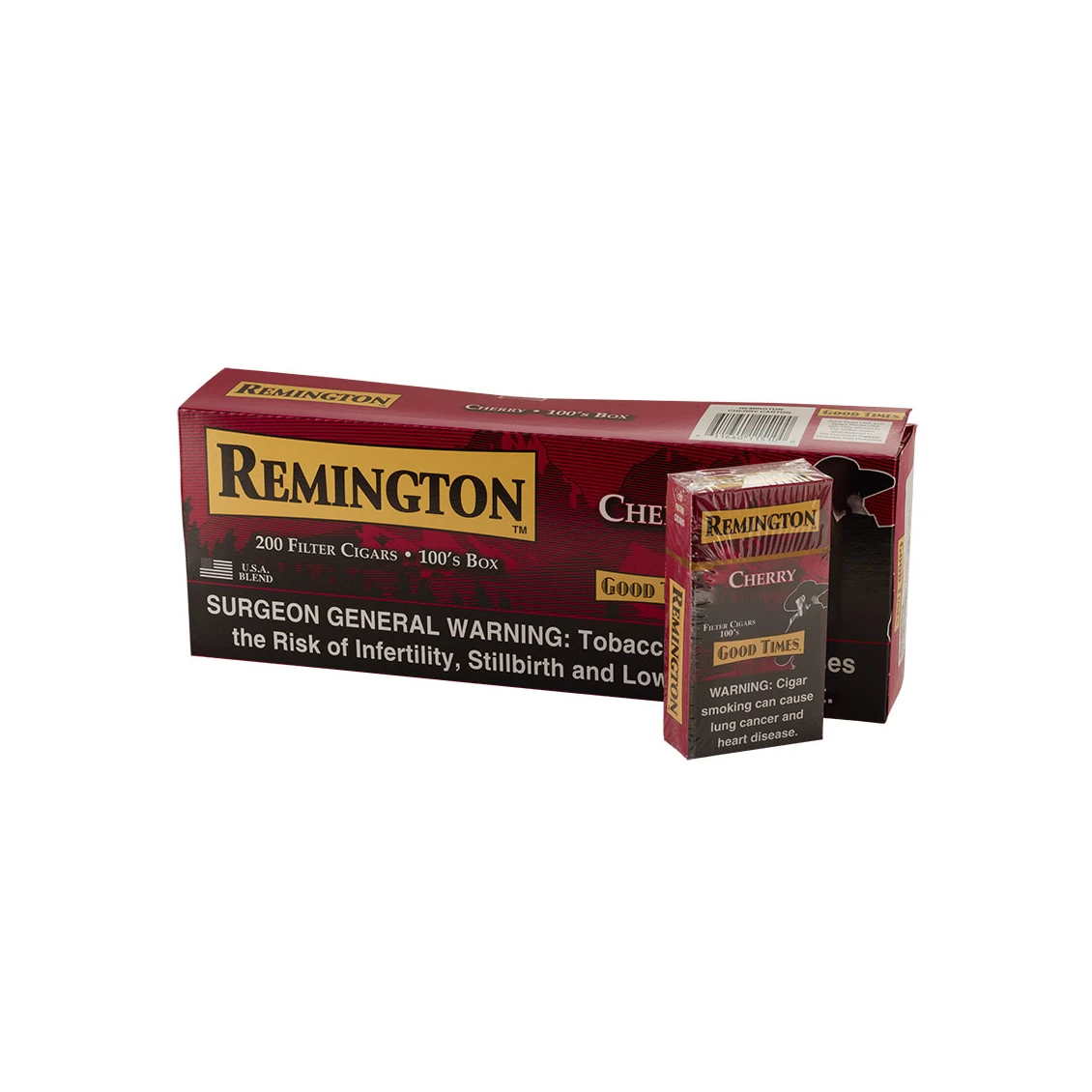 Remington Cherry little cigar packaging