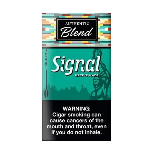 Signal Green (Menthol) little cigar packaging