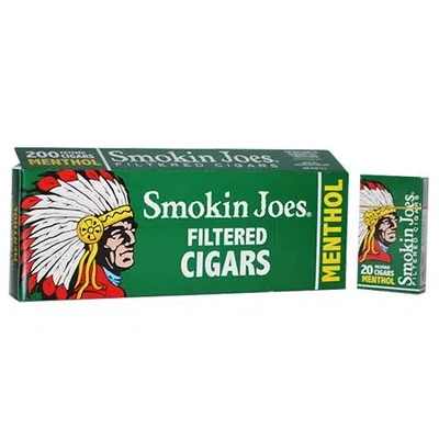 Smokin Joes Green (Menthol) little cigar packaging