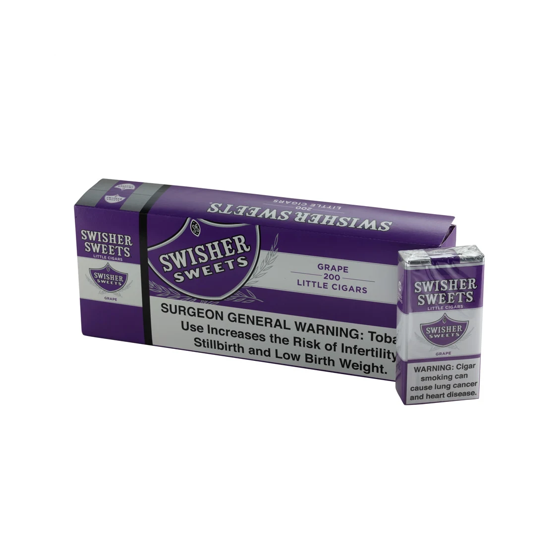Swisher Sweets Grape little cigar packaging