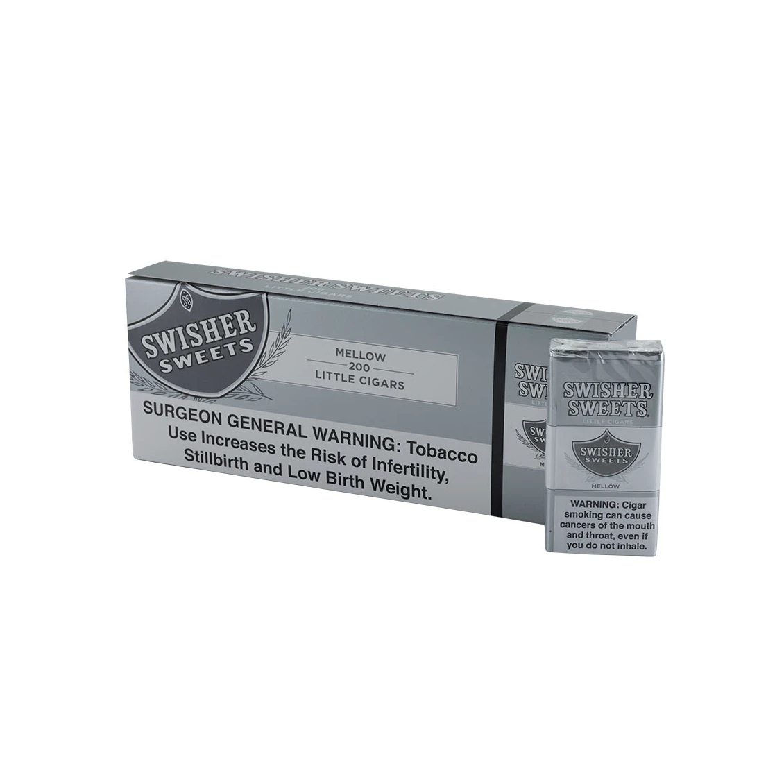 Swisher Sweets Mellow little cigar packaging