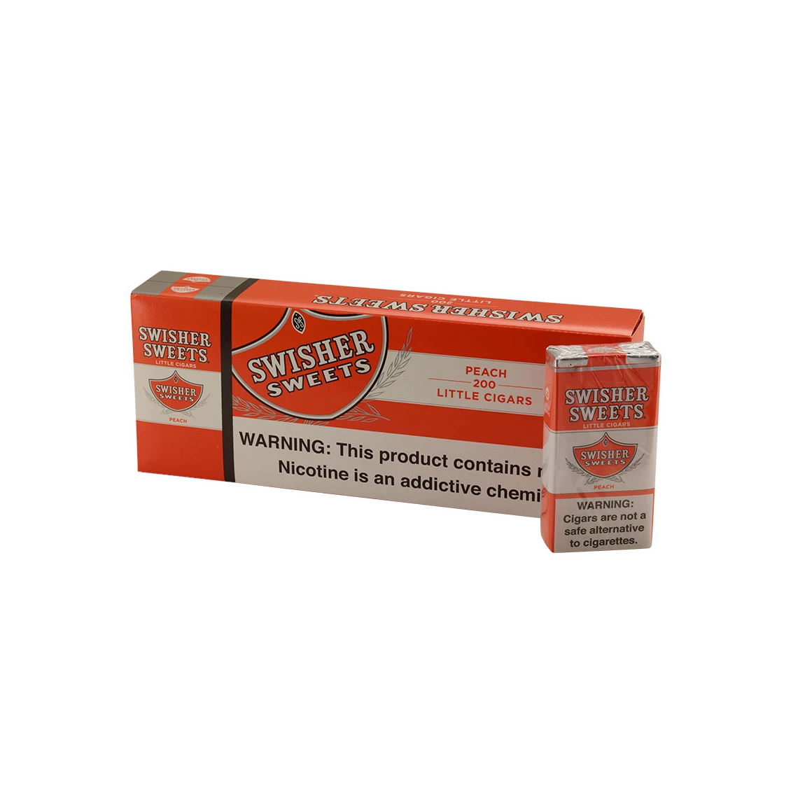 Swisher Sweets Peach little cigar packaging