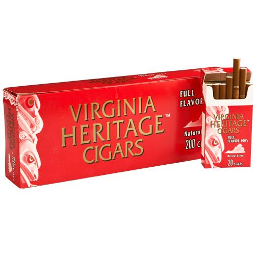 Virginia Heritage Red (Full Flavor) little cigar packaging