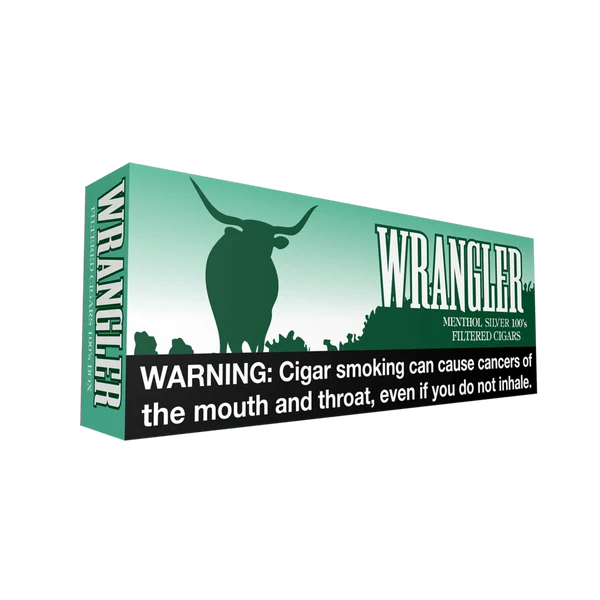 Wrangler Menthol Silver little cigar packaging