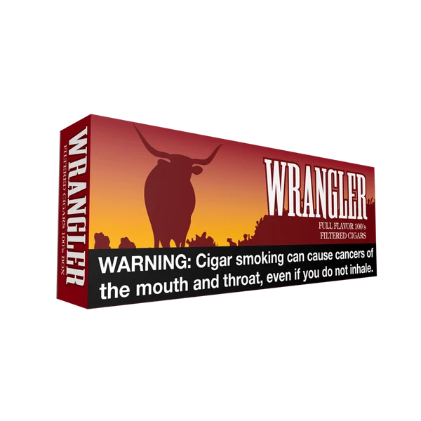 Wrangler Red (Full Flavor) little cigar packaging