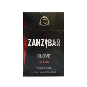 Zanzibar Black (Nicotine Free) little cigar packaging