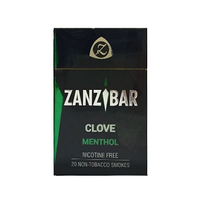 Zanzibar Menthol (Nicotine Free) little cigar packaging